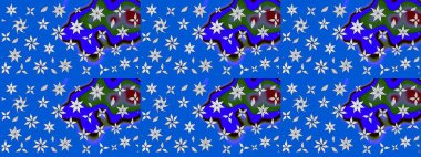 Çiçek deseni. Raster güzel kumaş deseni çiziyor. Renkli Bahar Teması eskiz kalıbı. Düz Çiçek Elementleri Tasarımı.