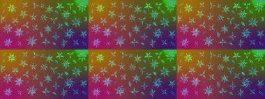 Kahverengi çiçekli eskiz deseni, suluboya çiçek deseni, sevimli çiçek, duvar kağıdı, kart veya kumaş için fayanslı. Raster - stok.