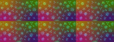 Yaz çiçekleri teması. El çizimi, soyut ve süslü elementler. Klasik çiçekler. Kahverengi renkli. Suluboya resim taklit Raster illüstrasyonu.