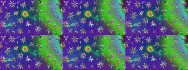 Yeşil renkli çiçekler. Nazik, narin çiçek arkaplanı. Raster çiçek desenli ve çiçekli..