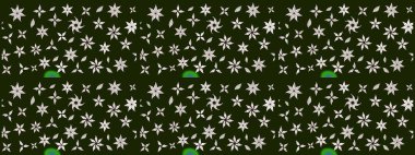 Gri renkli çiçekler. Bahar mevsimi. Nazik romantik baskı. Raster güzel bir çiçek deseni çizmiş. Tatil havası..