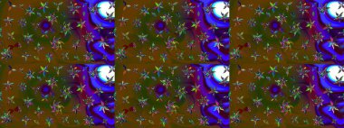 Kahverengi renkte sevimli çiçekler. Küçük çiçekli basit bir çiçek çizimi. Raster illüstrasyonu. Moda baskısı, albüm, ambalaj kağıdı, duvar kağıdı için zarif dekoratif süslemeler..