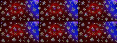 Çiçekli eskiz deseni. El çizimi. Suluboya çizimi. Kahverengi renkte çiçekler.