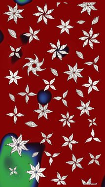 Çiçekli bahar çiçekleri. Küçük çiçekte güzel bir desen. Küçük renkli çiçekler. Moda baskıları için zarif bir şablon. Motley illüstrasyonu. Çizim.