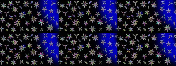 Kumaş, tekstil, duvar kağıdı baskısı için. Eski usul. Tomurcukları papatya çiçekleri olan sevimli bir çiçek deseni. Miles Fleur, süslü püslü bir süs. Eskiz geçmişi. Raster illüstrasyonu.