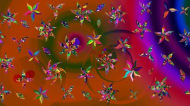 Küçük kahverengi çiçeklerdeki oldukça eski bir besin torbası deseni. Tekstil, kumaş, kapaklar, duvar kağıtları, baskı, paket, koleksiyon defteri, örgü, dekupaj için çiçek arkaplanı..