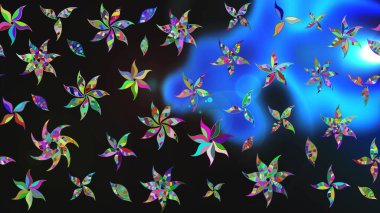 Elle boyanmış suluboya resim çizimleri, çiçekler ve bitkiler. Gri renkli çiçekler.