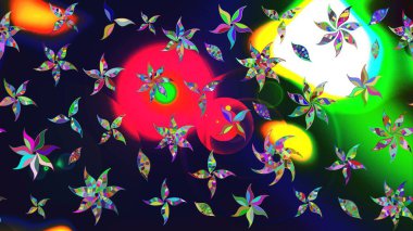 Klasik çiçek tasarımı elementleri. Raster illüstrasyonu. Gri kıvırcık çiçekler gri renkte şekillenir.