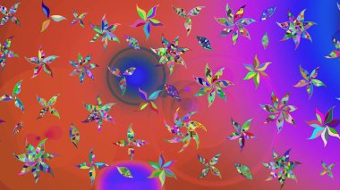 Pembe renkli çiçekler. Küçük çiçekte sevimli çiçek deseni var..