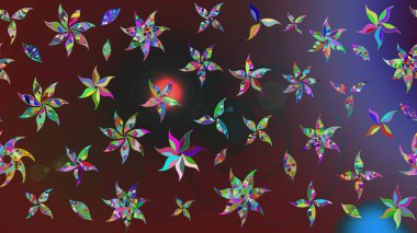 Raster illüstrasyonu. Bahar çiçekleriyle güzel bir çiçek deseni çizmişsin. Güzel kumaş deseni.