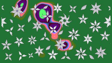 Ultraviyole kumaş deseni. Organik motif arka planı. Raster illüstrasyonu. Çizim deseni.