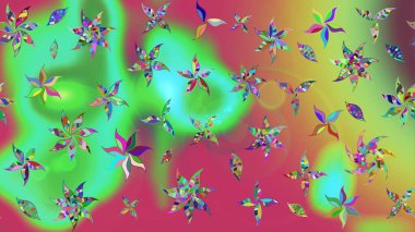 Eski usul küçük çiçekli şirin bir eskiz deseni. Moda arka planında parlak buketler. Kumaş, duvar kağıdı ve kağıt üzerine baskı yapmak için gelişen arka plan. Raster illüstrasyonu.