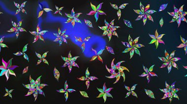 Küçük bir çiçekte eskiz deseni. Hoş bir çiçek geçmişi var. Güzel kumaş deseni. Raster illüstrasyonu.