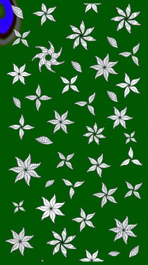 Renkli Bahar Teması eskiz kalıbı. Düz Çiçek Elementleri Tasarımı. Çocuk stili. Çiçekli çizim raster arkaplanı.