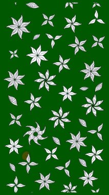 Egzotik çiçekler, botanik, yeşil renklerdeki parlak klasik doğa. Raster illüstrasyonu. Klasik tropikal doğal elementlerin suluboya seti.