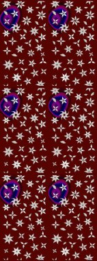 Çiçek deseni duvar kağıdı, desen dolguları ve web sayfası arka planı için kullanılabilir. Şekil verilmiş çiçeklerle eskiz deseni. Süslü zentangle çizim dokusu, soyut çiçeklerle süslenmiş..