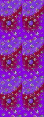 Varicoloet raster çizimi. Küçük çiçekteki sevimli çiçek deseni. Birçok menekşe soyut çiçekli tropikal çizim deseni.