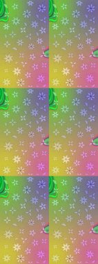 Raster stili kumaş deseni. Çiçekler suluboya çizim deseni.