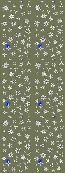 Çiçek deseni. Raster illüstrasyonu. Chichi 'nin kumaş kalıbını çiz. Renkli Bahar Teması eskiz kalıbı. Düz Çiçek Elementleri Tasarımı.