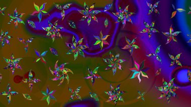 Anti-stres için soyut örnek sayfası. Kahverengi renklerde. Raster illüstrasyonu.