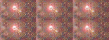 Çiçekli karalama şeklinde Raster çiçek deseni. Yumuşak, bahar çiçekli arka plan. Kahverengi, bej ve pembe renkte çiçekler.