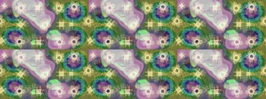 Renkli elementlerle Raster ilginç desen