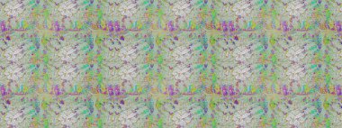 Raster düz çiçek çizim deseni. Hediye ambalaj kağıdı, tebrik kartları, posterler ve pankart tasarımı. Tarafsız, gri ve yeşil renkte çiçekler.