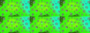 Yeşil renklerde. Anti-stres için soyut örnek sayfası. Raster illüstrasyonu.