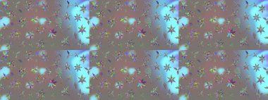 Renkli çizim kalıbı. Raster illüstrasyonu. Çiçek duvar kâğıdı. Çiçek arkaplan. Gri renkli şirin tekstil.