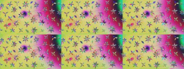 Tarafsız renklerde bir papatya deseni. Raster illüstrasyonu. Tarafsız renklerde.