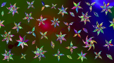 Botanik çizim kalıbı. Raster deseni. Suluboya etkisi. Organik elementler.