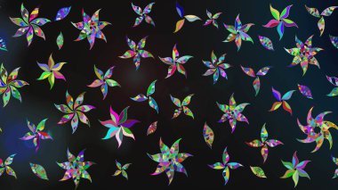 Süslü kumaş deseni. Çiçekli çiçek deseni, suluboya. Raster deseni.