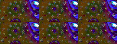 Elle boyanmış suluboya resim çizimleri, çiçekler ve bitkiler. Kahverengi renkte çiçekler.