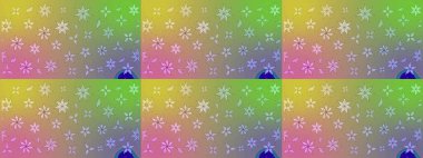 Çiçek desenli raster, nötr çizgi grafik desenli soyut raster arkaplan. Modern stil dokusu.