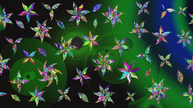 Parlak elementlerin. El çizimi Raster çizimi. Çizim çiçek deseni duvar kağıdı, web sitesi arkaplanı, paket kağıdı, davetiye, broşür, pankart veya web sitesi için kullanılabilir.
