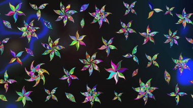 Küçük bir çiçekte eskiz deseni. Güzel kumaş deseni. Hoş bir çiçek geçmişi var. Raster illüstrasyonu.