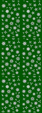 Çiçekli karalama şeklinde Raster çiçek deseni. Nazikçe, güzel çiçek arkaplanı. Yeşil renkte çiçekler.