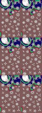 Küçük çiçekteki sevimli çiçek deseni. Raster illüstrasyonu. Tony 'nin kumaş kalıbını çiz. Modaya uygun kumaş deseni.