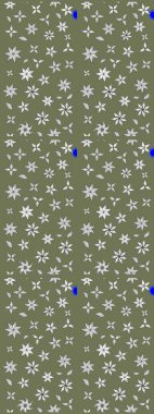 Güzel kumaş deseni. Raster illüstrasyonu. Hoş bir çiçek geçmişi var. Küçük çiçekte çizim deseni.