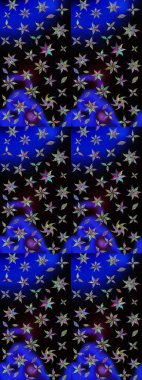 Küçük çiçekte güzel bir desen. Küçük renkli çiçekler. Motley illüstrasyonu. Çiçekli bahar çiçekleri. Moda baskıları için zarif bir şablon.