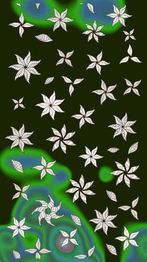 Raster şirin suluboya çiçek desenleri çiziyor. Büyük bir çiçek boyası seti. Kartlar, davetiyeler, tarih kartları ve daha fazlası için kullanılabilir.