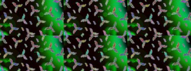 Retro tarzı, kış elementleri. Son moda kar taneleri ve elementler onun kartlarını gösteriyor. Kar taneleri tasarımı. Modern soyut tasarım posteri, kapak, siyah, yeşil ve gri renkli kart tasarımı.