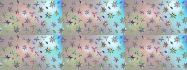 Güzel suluboya yaz çiçekleri deseni..