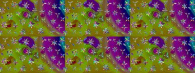 Renkli Yaz Temalı eskiz kalıbı. Güzel eskiz şekli. Güzel kumaş deseni. Raster çiçekli arka plan. Düz Çiçek Elementleri Tasarımı. Yazdır.