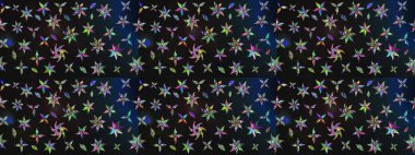 Raster illüstrasyonu. Çiçek desenli eskiz, darbeler, sıçramalar, yaz çiçekleri. Gri renkli çiçekler.