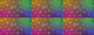 Kahverengi renkli çiçekler. Raster illüstrasyonu. Çiçek desenli eskiz, vuruşlar, sıçramalar, yaz çiçekleri..