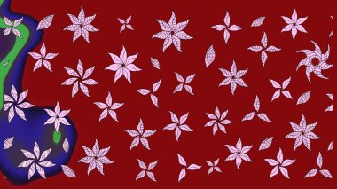 Nazik romantik baskı. Tatil havası. Bahar mevsimi. Raster güzel bir çiçek deseni çiziyor..