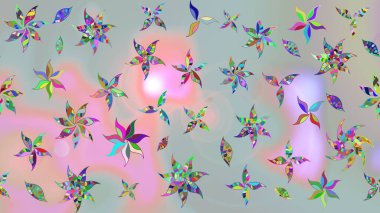 Raster çiçek izi. Çiçeksel gri çizim deseni. Raster Yumuşak kumaş deseni. Klasik taslak çizimi.