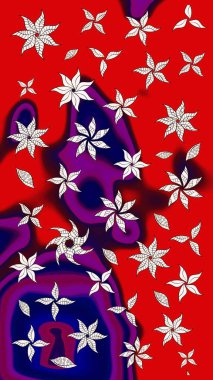 Süslü zentangle çizim dokusu, soyut çiçeklerle süslenmiş. Şekil verilmiş çiçeklerle eskiz deseni. Çiçek deseni duvar kağıdı, şablon dolguları ve web sayfası arkaplanı için kullanılabilir.