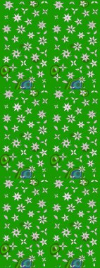 Çiçekleri, deniz kabukları, mandalaları ve suluboya efektleriyle donanma geçmişi. Yatak çarşafları, ceket, paket tasarımı, kumaş ve moda kavramları için tekstil baskısı. Çizim kalıbı etnik tasarım.